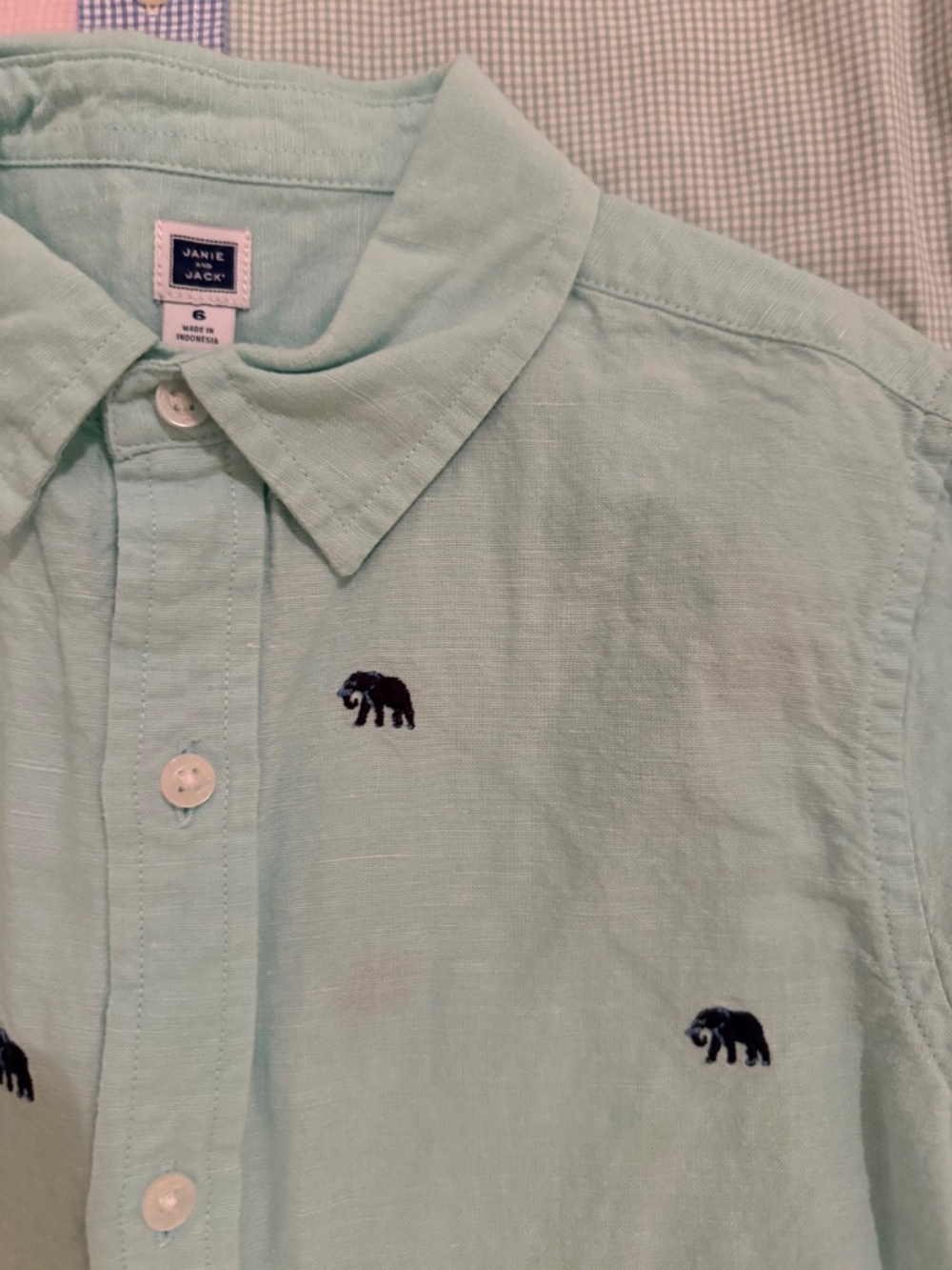 Pastel Boys Long Sleeve Button Down Preppy Shirts Bundle Size 6 - Picture 6 of 6